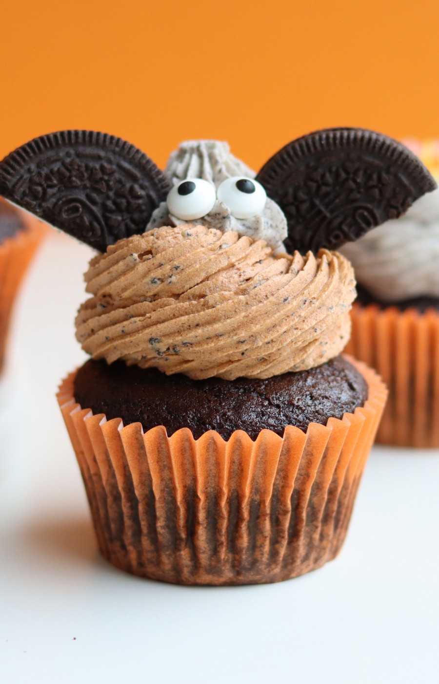Halloween Cupcakes med Oreo-frosting