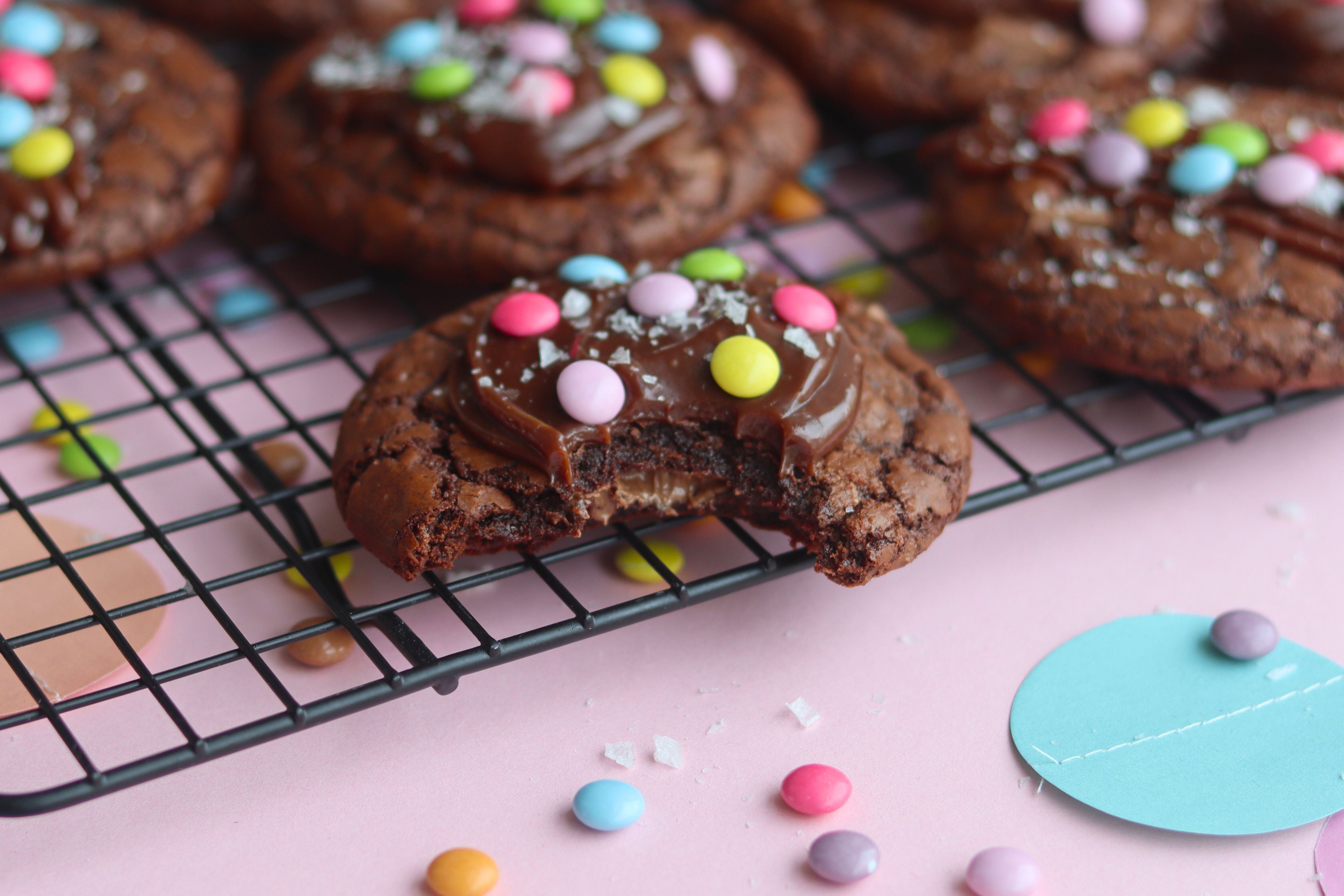 Cosmic brownie cookies