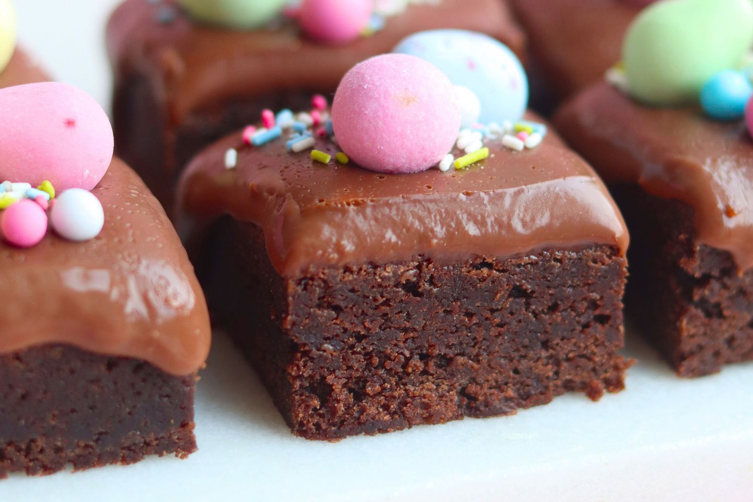 Seige brownies til påske