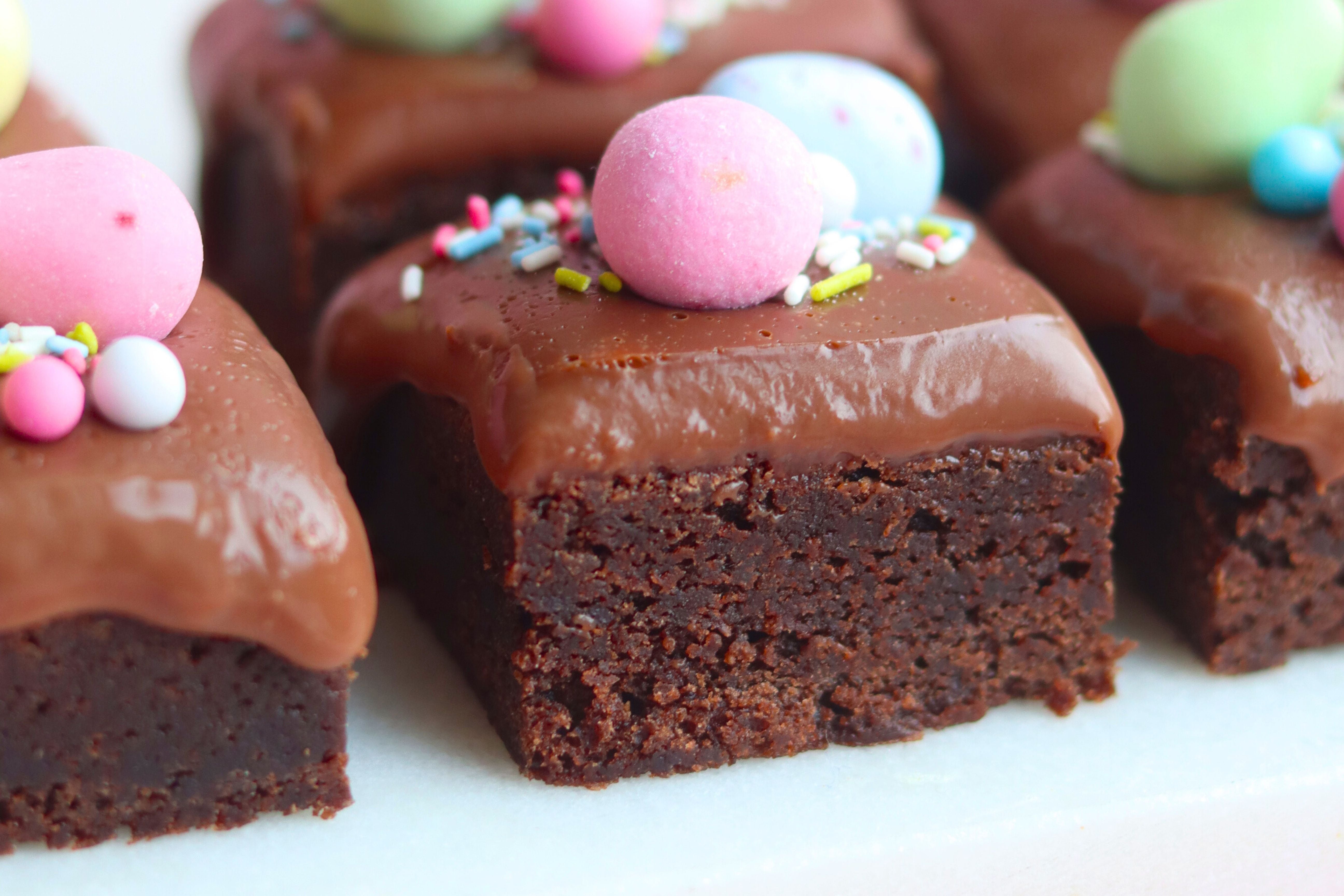 Seige brownies til påske