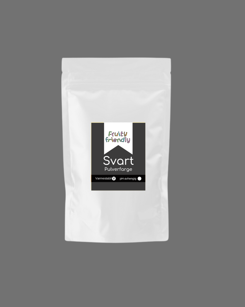 Svart pulverfarge 50g - Fruityfriendly