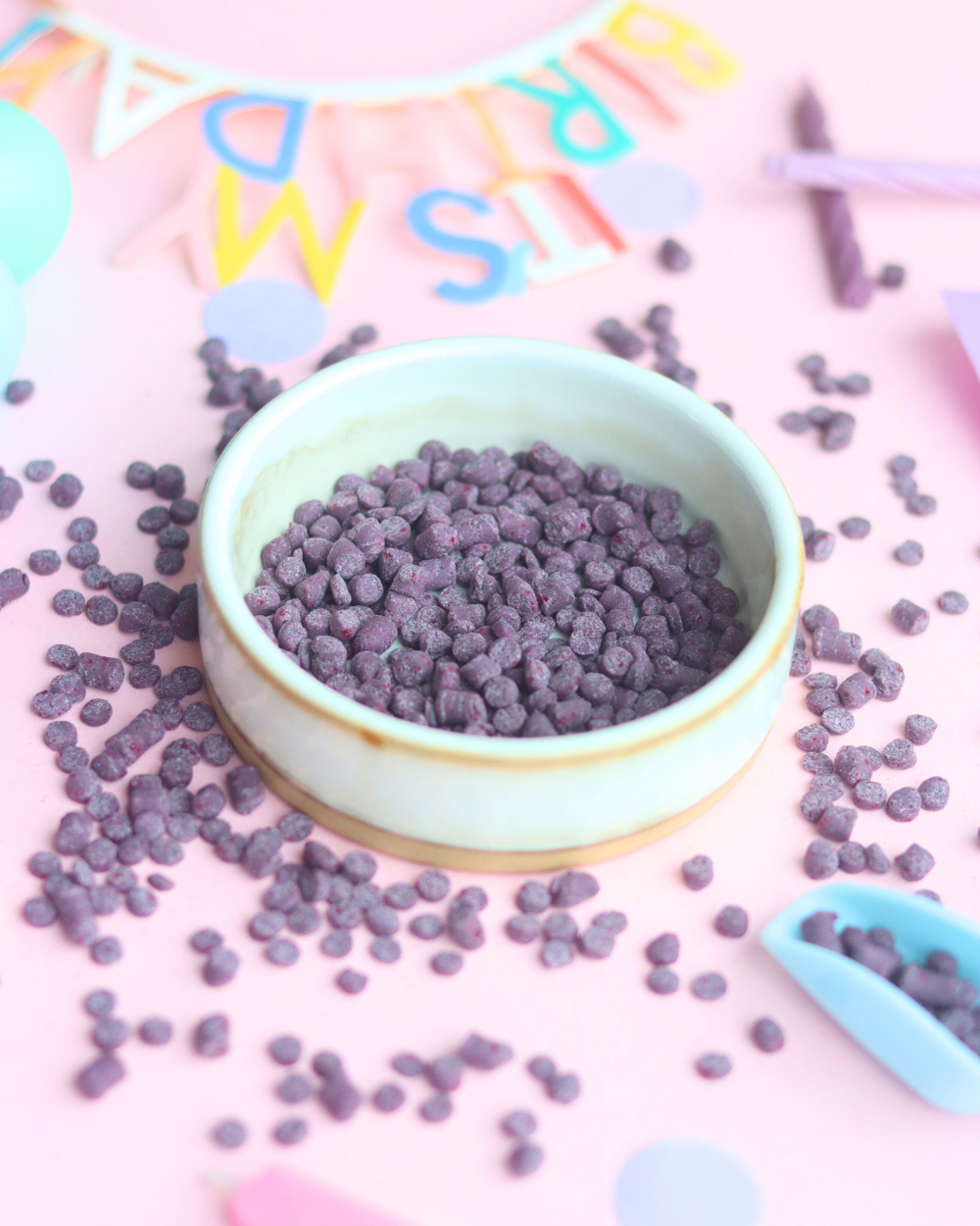 Sukkerfri topping - Blåbær Dots