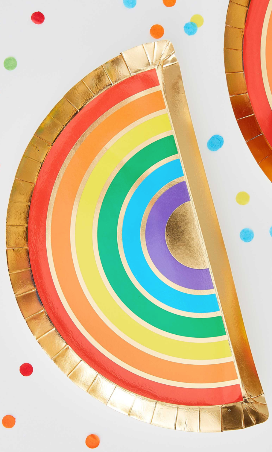 Papptallerken - Regnbue