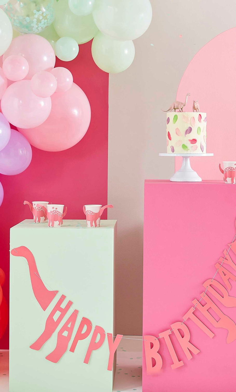 Girlander - Rosa Dinosaur