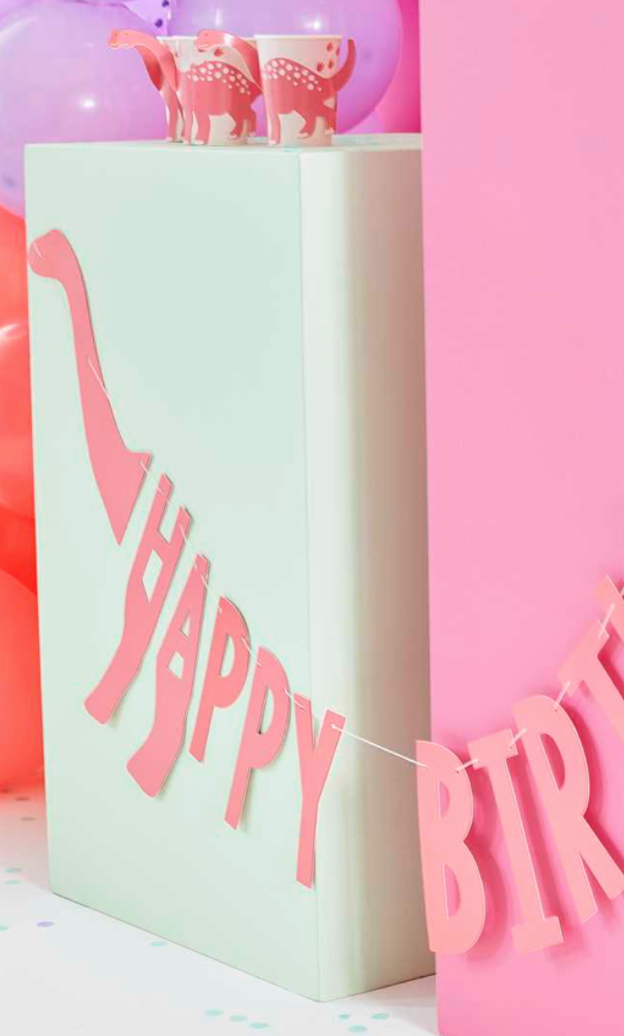 Girlander - Rosa Dinosaur