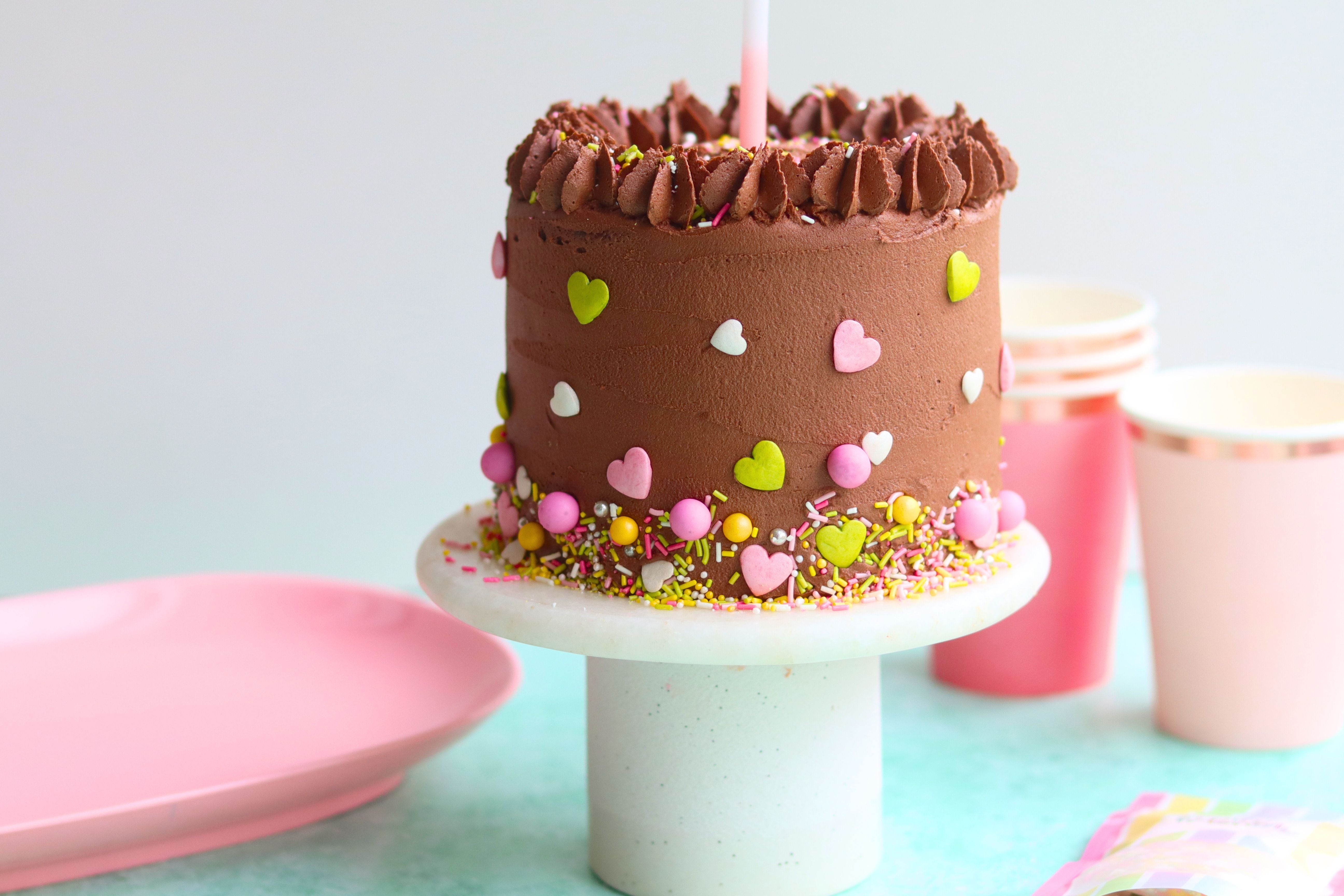 Minikake med sjokoladekrem