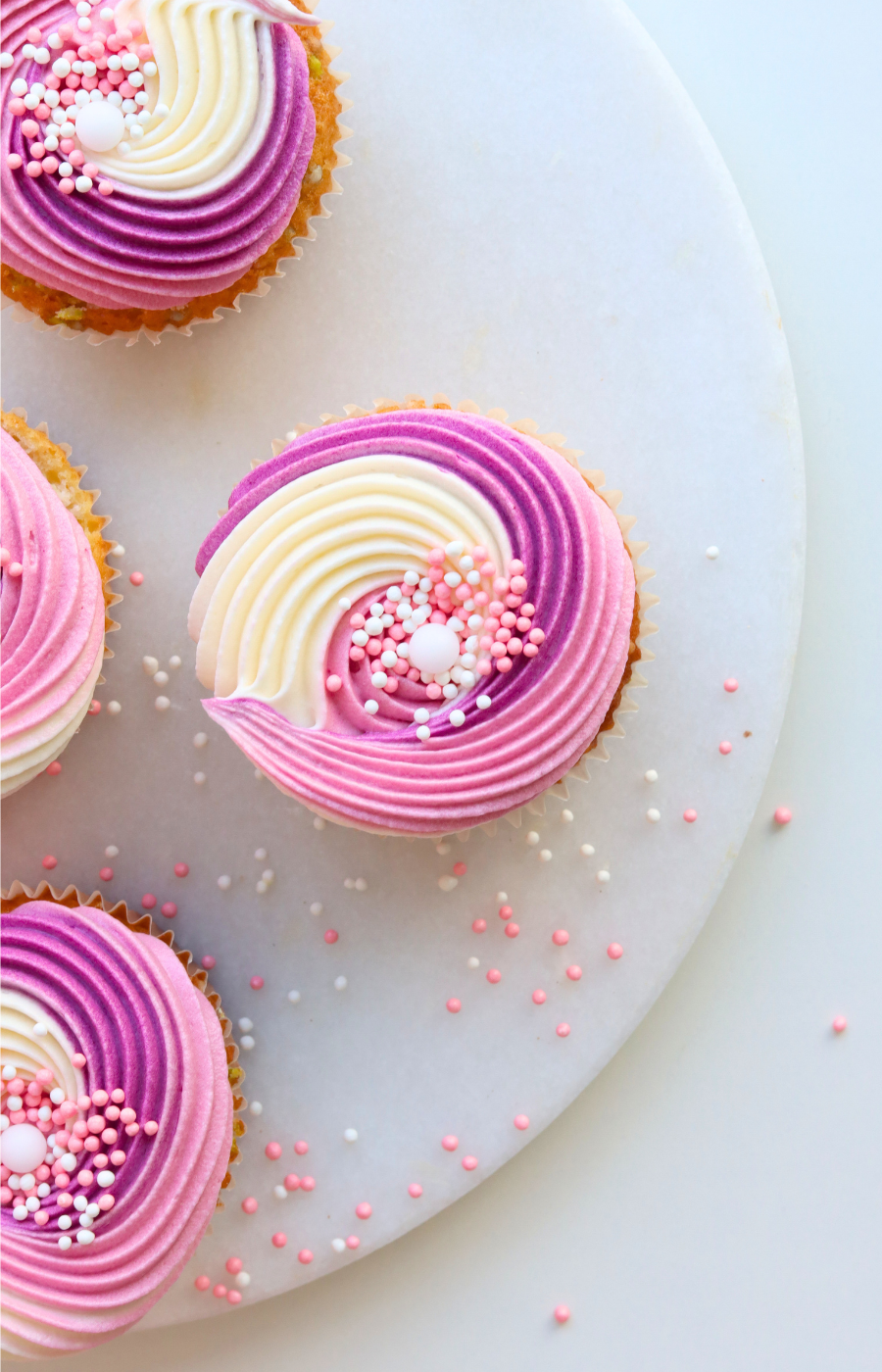 Cupcakes med Rosa Frosting