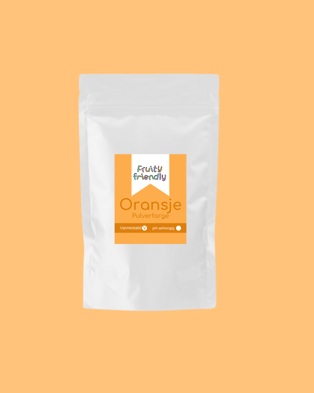 Oransje Pulverfarge 50g