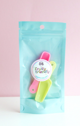 PINK&YELLOW PLASTIC SPRINKLE SCOOP 2-PACK